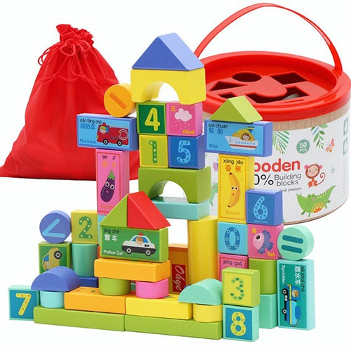 WOODEN  BUILDING BLOCKS